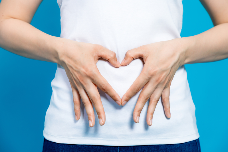 gut health heart hands