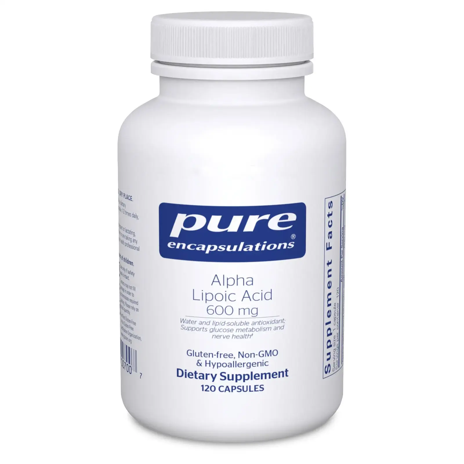 Alpha Lipoic Acid 600 mg.