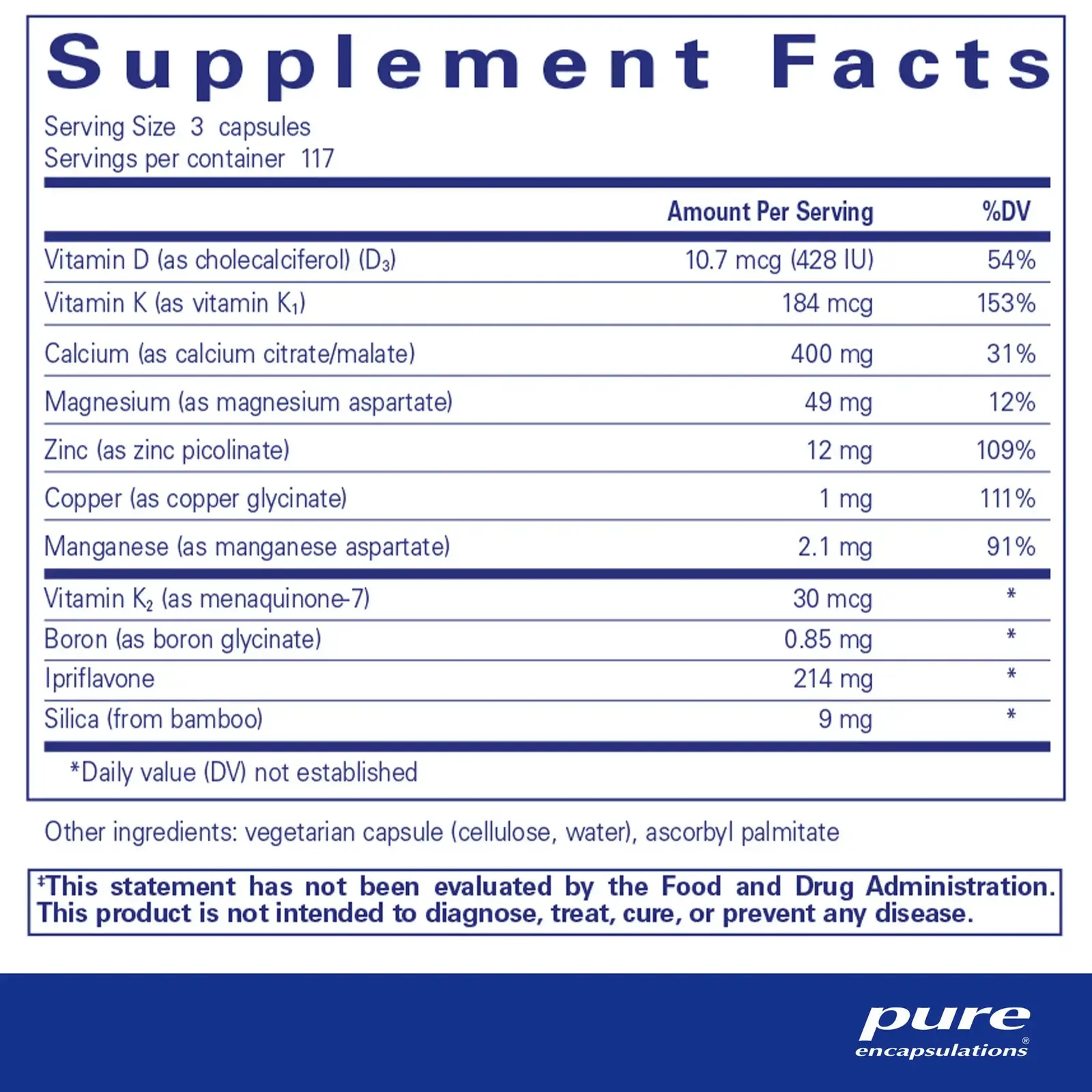 +CAL+ with Ipriflavone