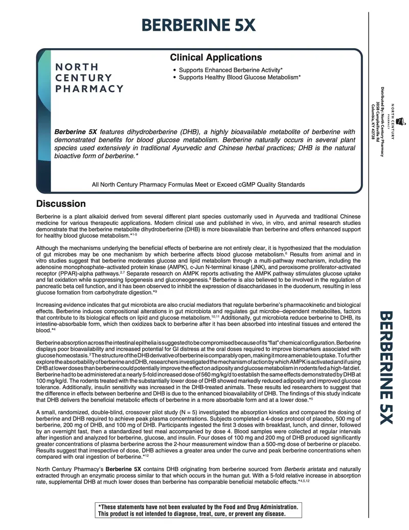 BERBERINE 5X for NCPak #60
