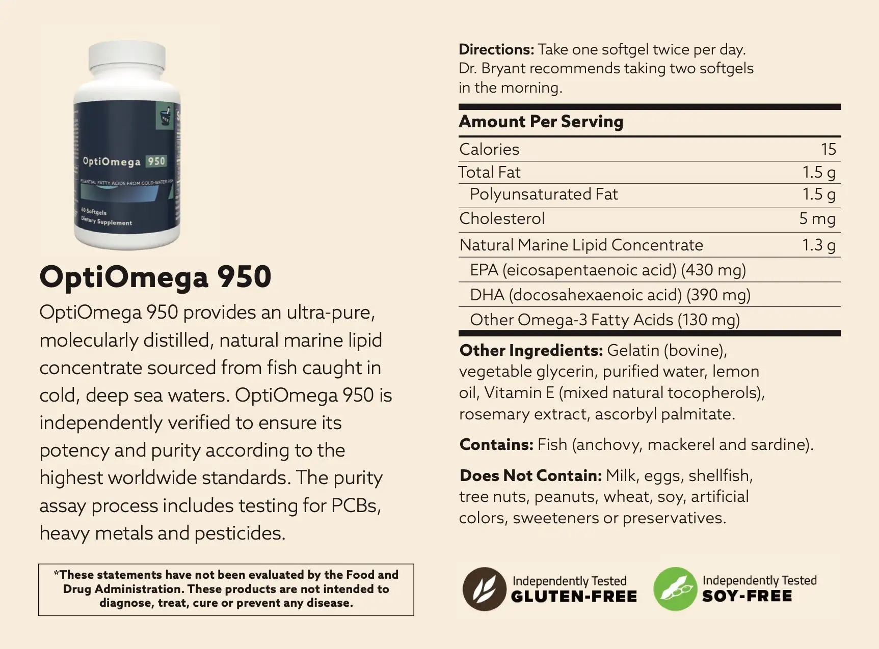 OptiOmega 950 for NCPak #30