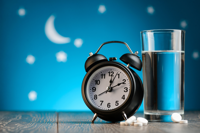 melatonin pills and alarm clock