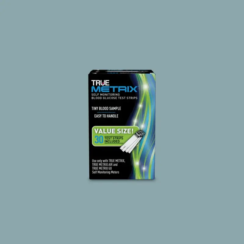 True Metrix Blood Glucose Test Strips #30