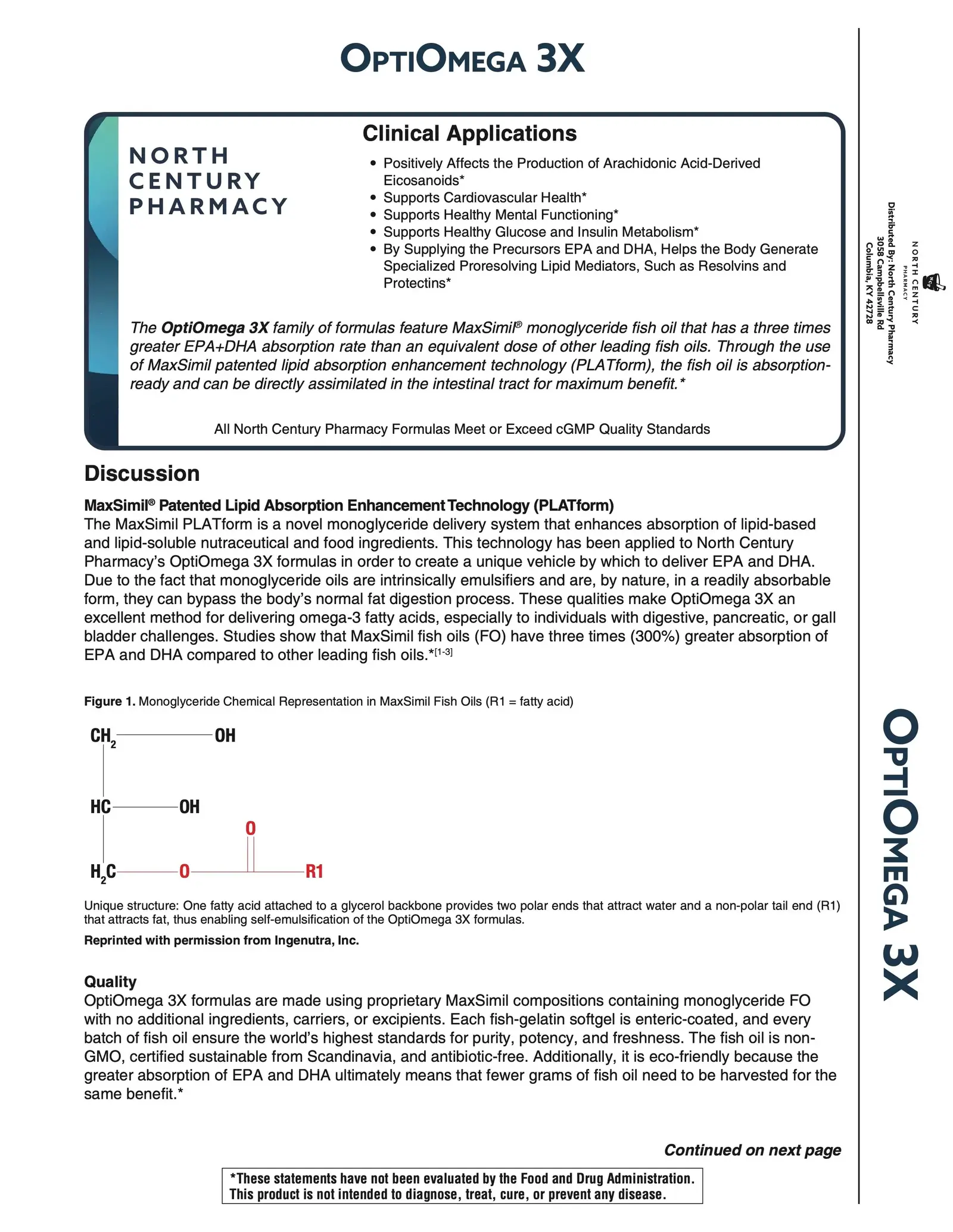 OptiOmega 3X for NCPak #30