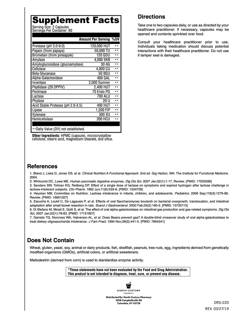 DIGESTIVE ENZYMES