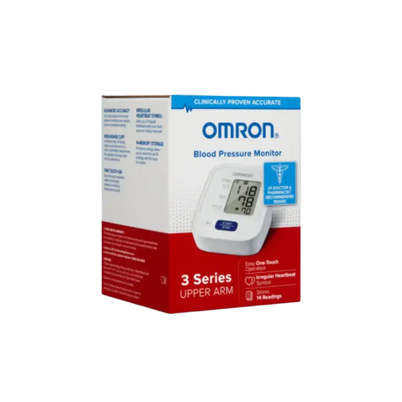 Omron 3 Series - Automatic Upper Arm Blood Pressure Monitor