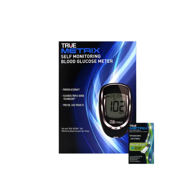 True Metrix Blood Glucose Monitor & 30 Test Strips