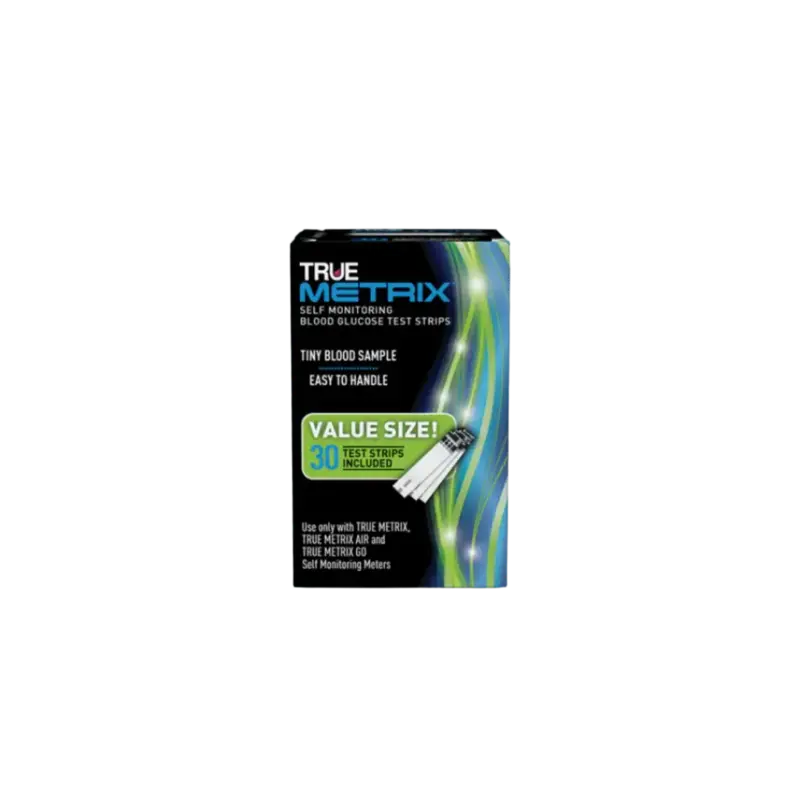 True Metrix Blood Glucose Test Strips #30