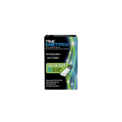 True Metrix Blood Glucose Test Strips #30