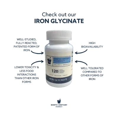 Iron Glycinate 120 Capsules