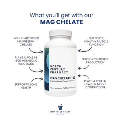 Magnesium Glycinate Chelate 120 Capsules