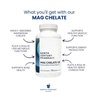 Magnesium Glycinate Chelate 120 Capsules