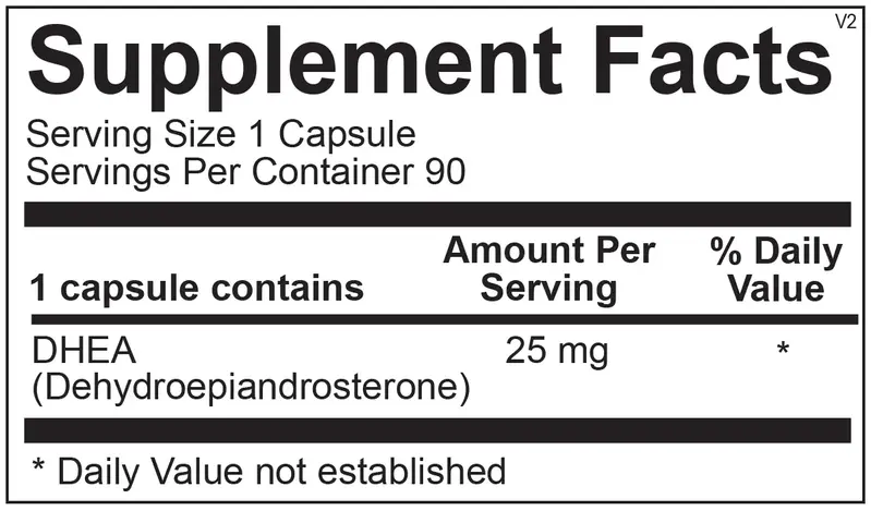 DHEA 25mg for NCPak #30