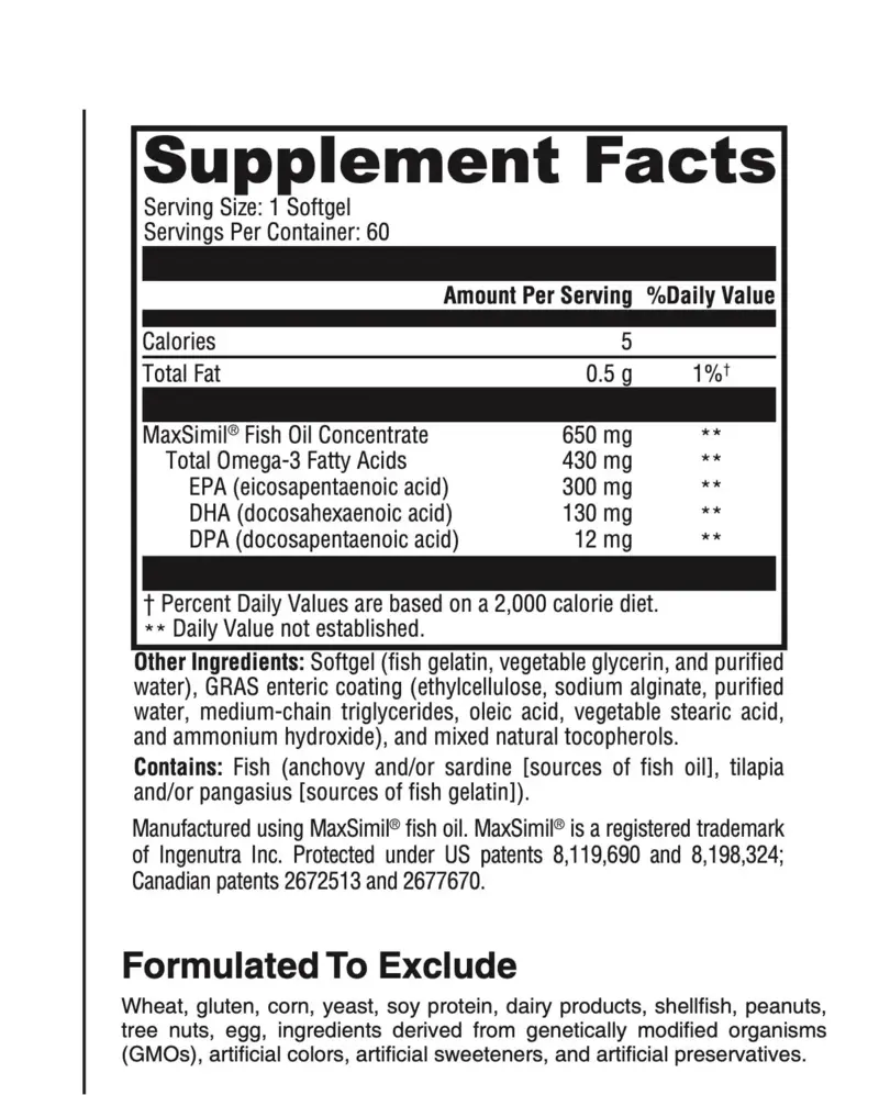 OptiOmega 3X for NCPak #30